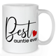Best Auntie Ever Heart Script Mug - Aunt Mug