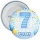 Blue 7th Birthday Badge Child – Age 7 Today