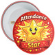 Attendance Star School Attendance Badge – Red Star Reward Badge for Pupils