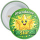 Attendance Star School Attendance Badge – Green Star Reward Badge for Pupils