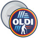 Oldi Parody Badge – Supermarket Style Retro Novelty Badge