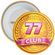Gold and Pink 77 Club Maths School Badge Pack - Times Tables Achievement Badges (Pack of 20)