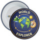 World Explorer School Geography Badge - Global Awareness Award - Pack of 20