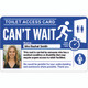 Personalised Toilet Access Card with Photo and Name – Personalised Can't Wait Card