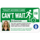 Green Personalised Can't Wait Card with Photo and Name – Personalised Urgent Toilet Card