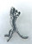 Savannah Leopard Cat Charm Sterling Silver