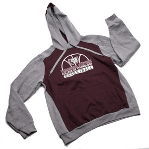 Maroon Basketball Hoodie