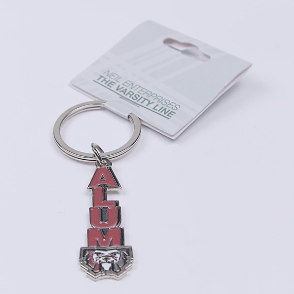 Alum Keychain-Metal Bulldog