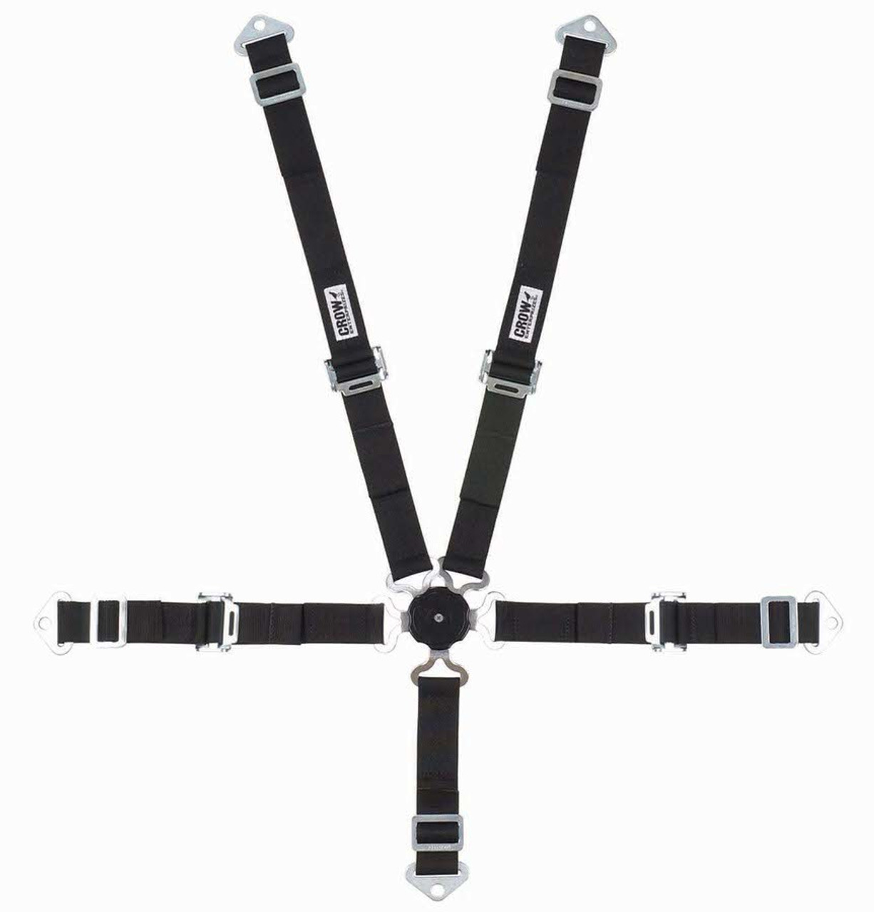 5-Pt Harness 2in Cam Lock Blk Pull Up CRW11174A, CROW SAFETY GEAR, Seat Belts and Harnesses