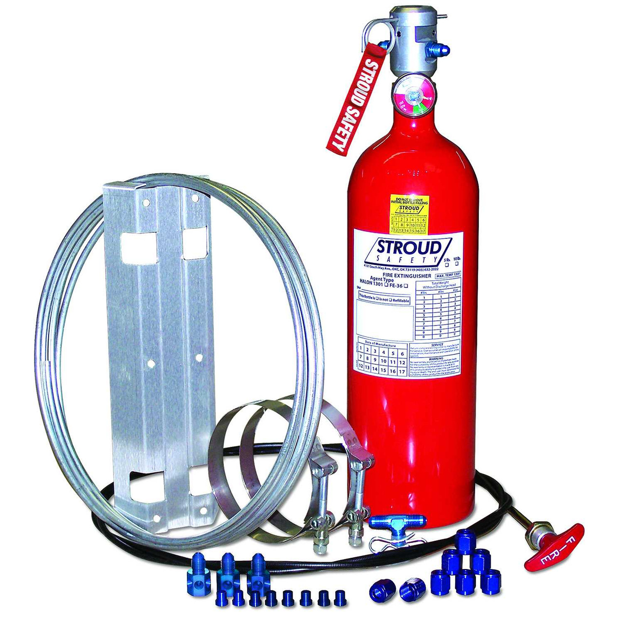 Fire Suppression System Novec1230 10lb Pull Cabl STR9352, STROUD SAFETY, Fire Suppression Systems