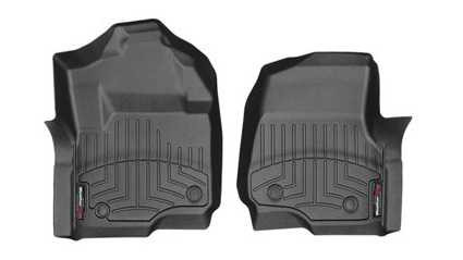 17- Ford F250 Front Floor Liners Black WEA4410121, WEATHERTECH, Floor Mats