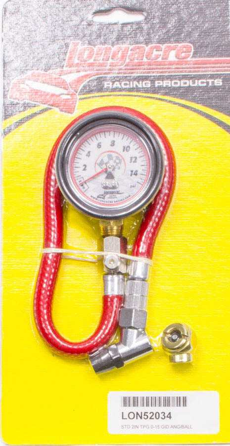 LONGACRE LONGACRE Tire Gauge 0-15PSI 2in GID LON52-52034 LON52-52034