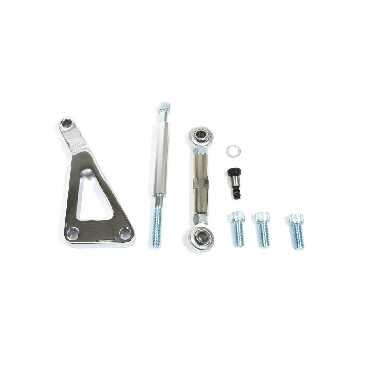 Top Street Performance Top Street Performance Top Street Performance Alternator 10SI Bracket; Aluminum SBC Long Water Pump; Chrome TSPJM9101C TSPJM9101C