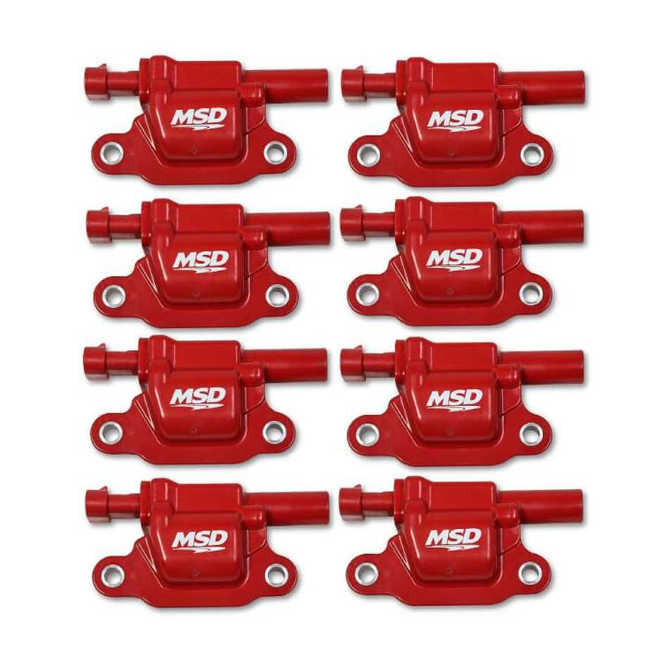 MSD IGNITION MSD IGNITION Coil Red Square GM V8 2014-Up 8pk MSD82668 MSD82668