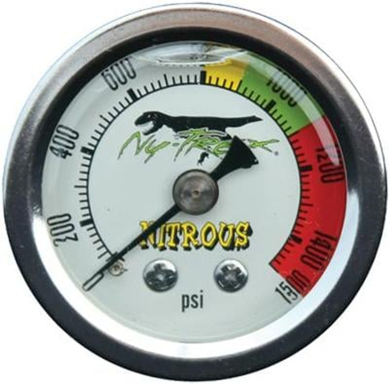 NY-TREX 1 1/2" NITRUS BOTTLE GAUGE 0-1500 PSI NYT125015