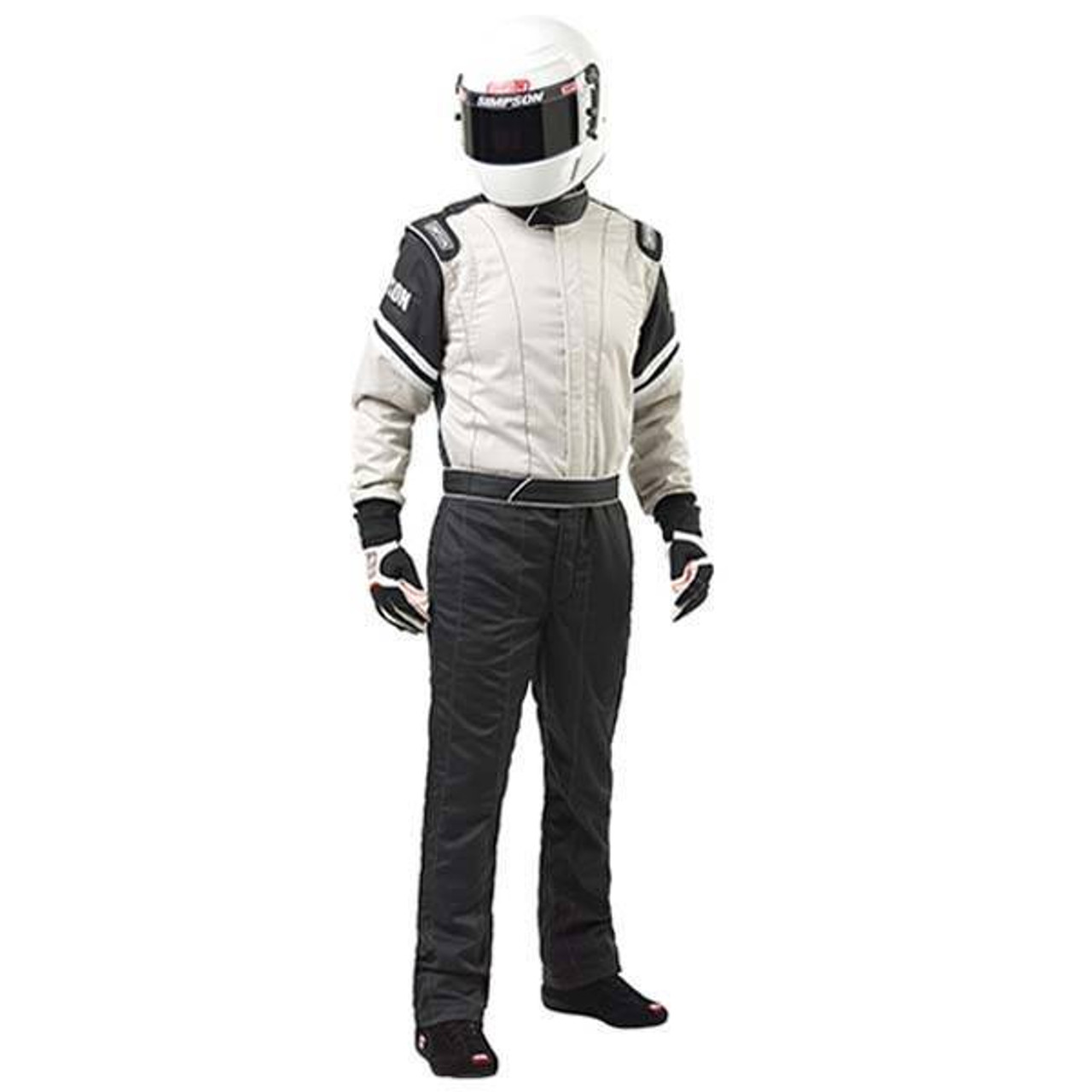 LEGEND 2 SUIT LARGE GRAY/BLACK SIML205371, SIMPSON SAFETY, Driving Suits
