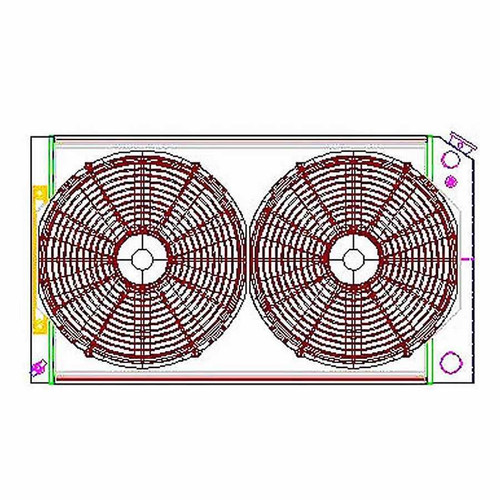 GRIFFIN GRIFFIN Radiator Combo Unit GM A & G Body LS Swap GRICU70008LS GRICU70008LS