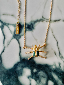 Totomoto mini rhinoceros beetle - 18k plated- featuring Western Australian sourced Praise stone. Limited edition- hand made Totomoto mini rhinoceros beetle - 18k plated- featuring Western Australian sourced Praise stone. Limited edition- hand made