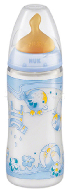 Biberón rose & blue -latex- 300 mL