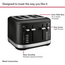 Kitchenaid® 4 Slice Toaster KMT4109BK