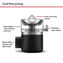 KitchenAid Go™ Cordless Citrus Juicer - battery sold separately KCJR160BM