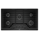 Whirlpool® 36-inch Gas Cooktop with EZ-2-Lift™ Hinged Cast-Iron Grates WCG55US6HB