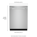 Whirlpool® Large Capacity Dishwasher with 3rd Rack. WDTA50SAKZ