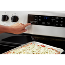 5.3 cu. ft. Whirlpool® electric range with Frozen Bake™ technology. YWFE505W0JZ