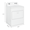 Whirlpool® 7.0 cu. ft. Top Load Electric Dryer with AutoDry™ Drying System YWED4850HW