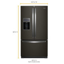 Whirlpool® 36-inch Wide French Door Refrigerator - 27 cu. ft. WRF757SDHV