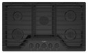 Whirlpool® 36-inch Gas Cooktop with EZ-2-Lift™ Hinged Cast-Iron Grates WCGK5036PB