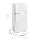 Whirlpool® 30-inch Wide Top Freezer Refrigerator - 19 cu. ft. WRT549SZDW