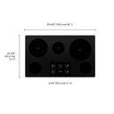 Whirlpool® 36-inch Electric Ceramic Glass Cooktop with Two Dual Radiant Elements WCE77US6HB