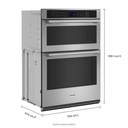 Maytag® 30-inch Wall Oven Microwave Combo with Air Fry and Basket - 6.4 cu. ft. MOEC6030LZ