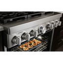 KitchenAid® 36'' Smart Commercial-Style Dual Fuel Range with 6 Burners KFDC506JBK