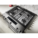 Kitchenaid® 30-Inch 5 Burner Gas Convection Slide-In Range with Baking Drawer KSGB900ESS