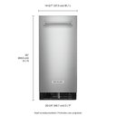 KitchenAid® 15'' Automatic Ice Maker with PrintShield™ Finish KUIX535HPS