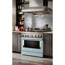 KitchenAid® 30'' Smart Commercial-Style Gas Range with 4 Burners KFGC500JMB