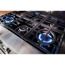 KitchenAid® 36'' Smart Commercial-Style Dual Fuel Range with 6 Burners KFDC506JAV