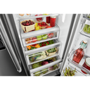 Kitchenaid® 24.8 cu ft. Side-by-Side Refrigerator with Exterior Ice and Water and PrintShield™ finish KRSF705HPS