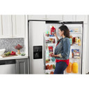 Amana® 33-inch Side-by-Side Refrigerator with Dual Pad External Ice and Water Dispenser ASI2175GRS