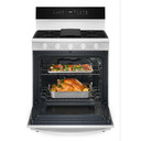 Whirlpool® 30-inch Smart Gas Range with Air Cooking Technology, Steam/Self Cleaning, Rapid Preheat 5.3 CuFt Capacity WFGS7530RW