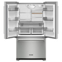 Kitchenaid® 20 cu. ft. 36-Inch Width Counter-Depth French Door Refrigerator with Interior Dispense KRFC136RPS