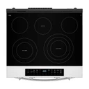 Whirlpool® 30-inch Smart Slide in Electric Range with True Convection, No Preheat Air Fry, WipeClean™ Coating, Steam/Self Clean and High Speed Preheat YWSES7530RZ