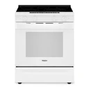 Whirlpool® 30-inch Smart Slide in Electric Range with True Convection, No Preheat Air Fry, WipeClean™ Coating, Steam/Self Clean and High Speed Preheat YWSES7530RW
