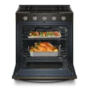 Whirlpool® 30-inch Smart Slide In Gas Range with True Convection, No Preheat Air Fry, Steam/Self Clean and High Speed Preheat WSGS7530RV