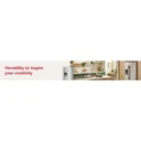 Kitchenaid® 20.8 Cu. Ft. Counter-Depth Side-by-Side Refrigerator with Exterior Ice and Water Dispenser in PrintShield™ Finish KRSC536RPS