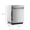 Kitchenaid® Third Level Utensil Rack Dishwasher with 30+ Total Wash Jets in PrintShield™ Finish, 47 dBA KDTS224SPS