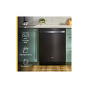 Whirlpool® 24-Inch Dishwasher with Total Coverage Wash Action and Auto Open Air Dry in Fingerprint Resistant Black Stainless WDTS8024SV
