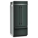 Kitchenaid® 20.8 Cu. Ft. 36" Built-In French Door Bottom Mount Refrigerator with Platinum Interior KBFN536SJP